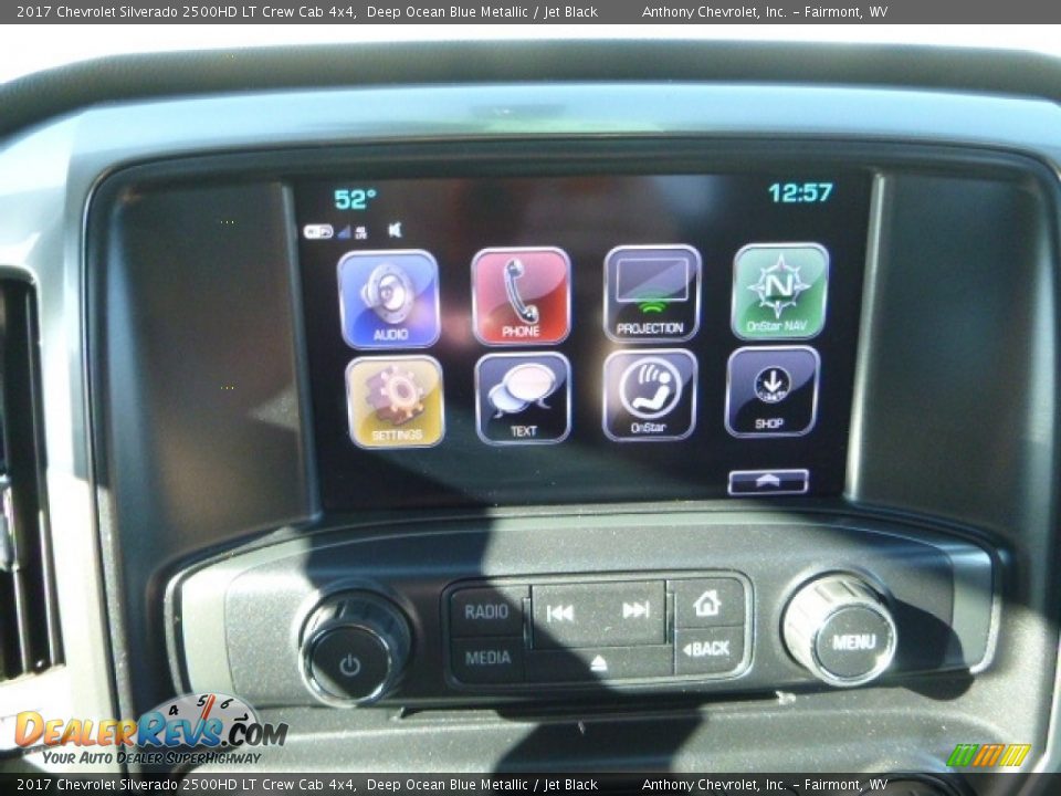 2017 Chevrolet Silverado 2500HD LT Crew Cab 4x4 Deep Ocean Blue Metallic / Jet Black Photo #13