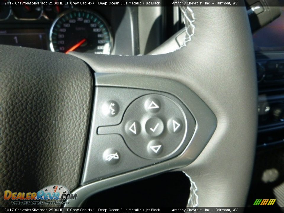 2017 Chevrolet Silverado 2500HD LT Crew Cab 4x4 Deep Ocean Blue Metallic / Jet Black Photo #16