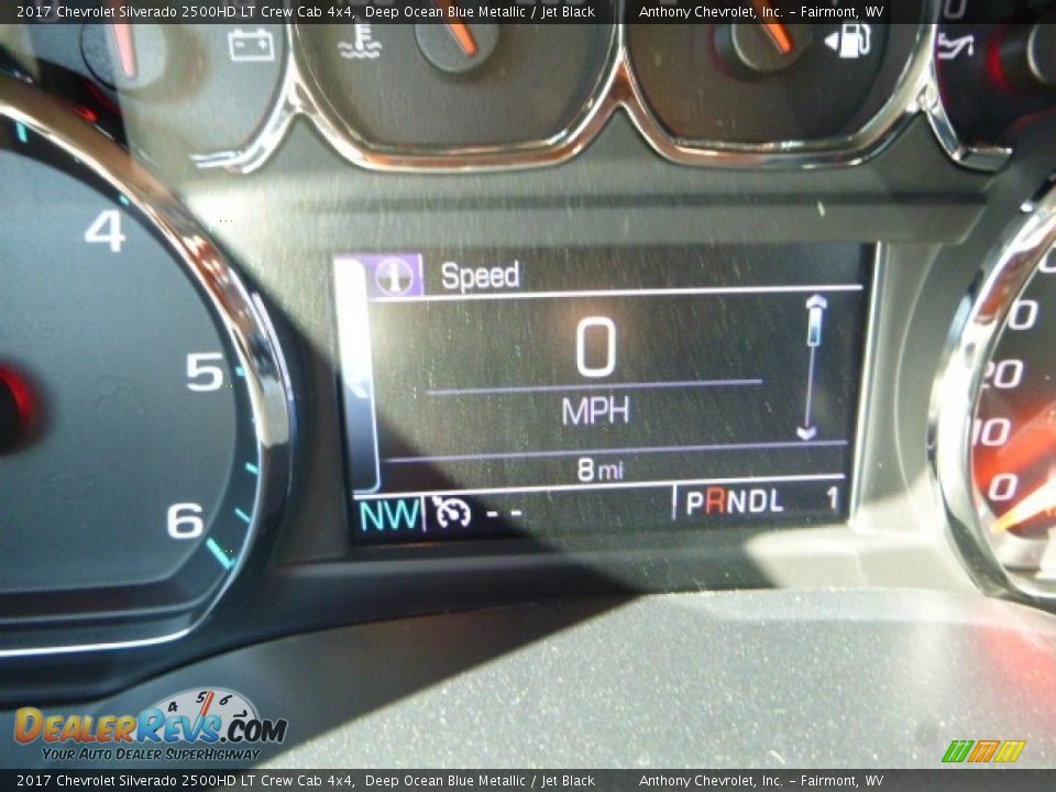2017 Chevrolet Silverado 2500HD LT Crew Cab 4x4 Deep Ocean Blue Metallic / Jet Black Photo #18