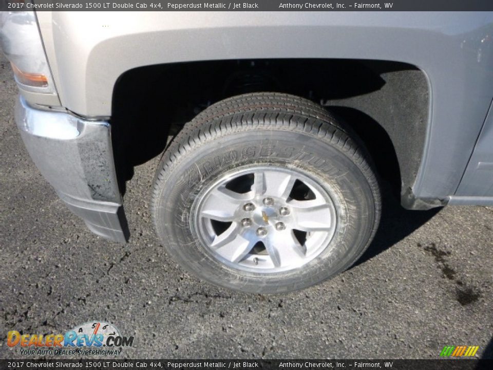 2017 Chevrolet Silverado 1500 LT Double Cab 4x4 Pepperdust Metallic / Jet Black Photo #2