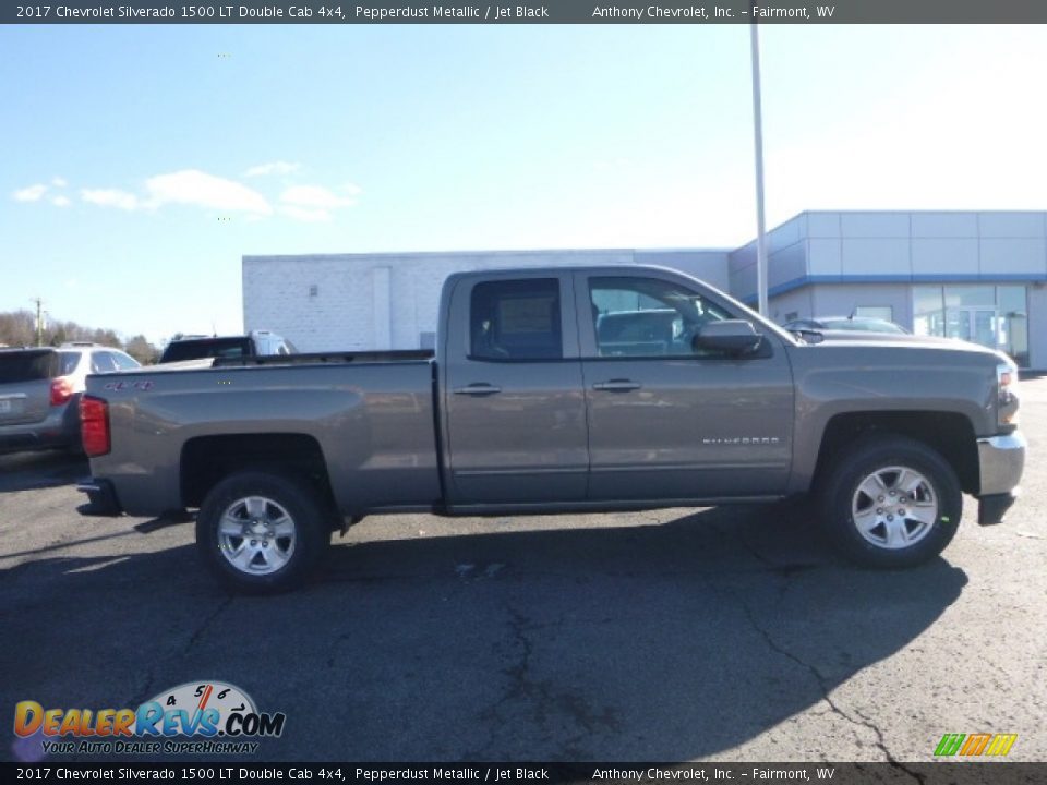 2017 Chevrolet Silverado 1500 LT Double Cab 4x4 Pepperdust Metallic / Jet Black Photo #7