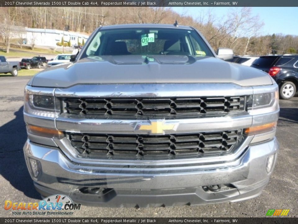 2017 Chevrolet Silverado 1500 LT Double Cab 4x4 Pepperdust Metallic / Jet Black Photo #8