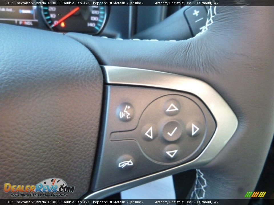 2017 Chevrolet Silverado 1500 LT Double Cab 4x4 Pepperdust Metallic / Jet Black Photo #18