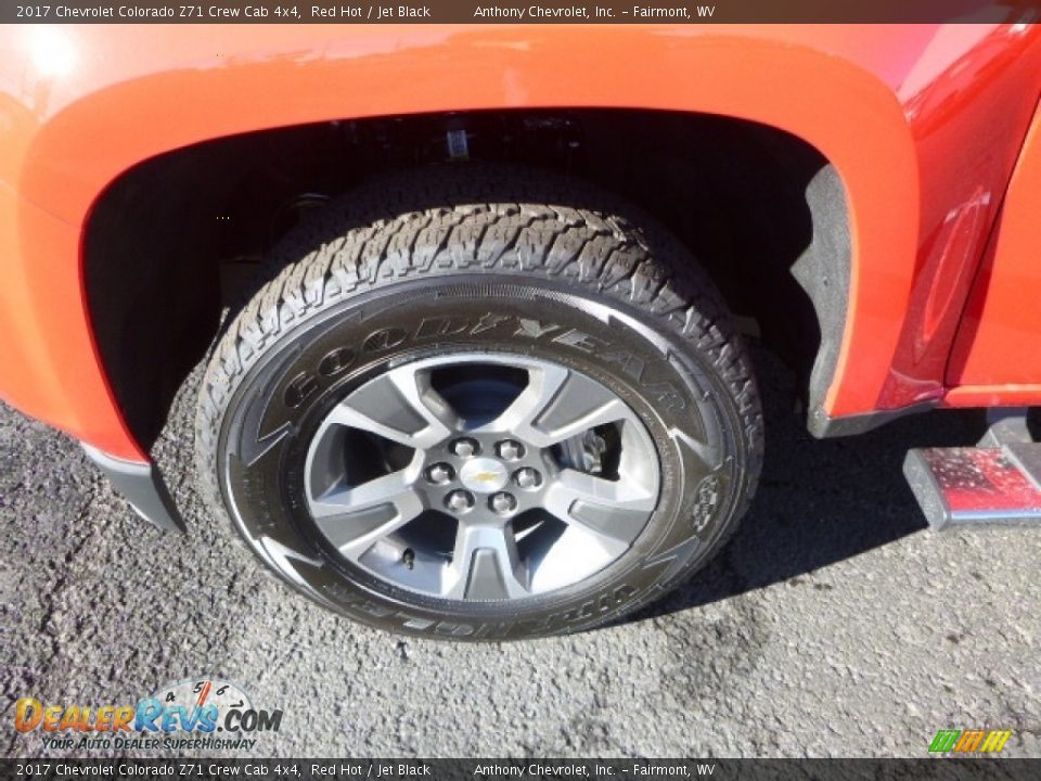 2017 Chevrolet Colorado Z71 Crew Cab 4x4 Red Hot / Jet Black Photo #2