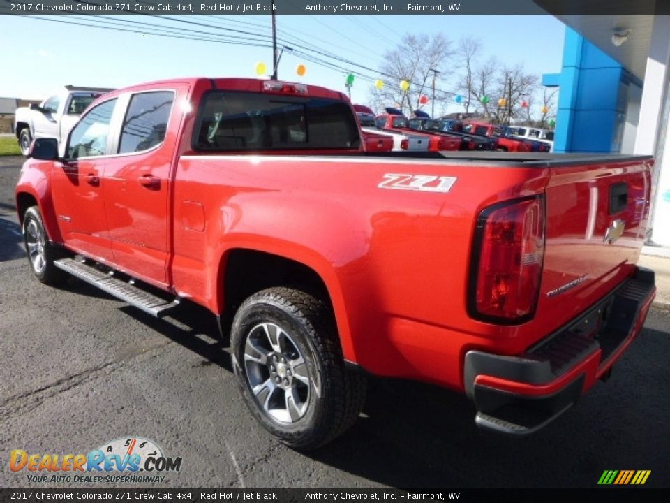 2017 Chevrolet Colorado Z71 Crew Cab 4x4 Red Hot / Jet Black Photo #6