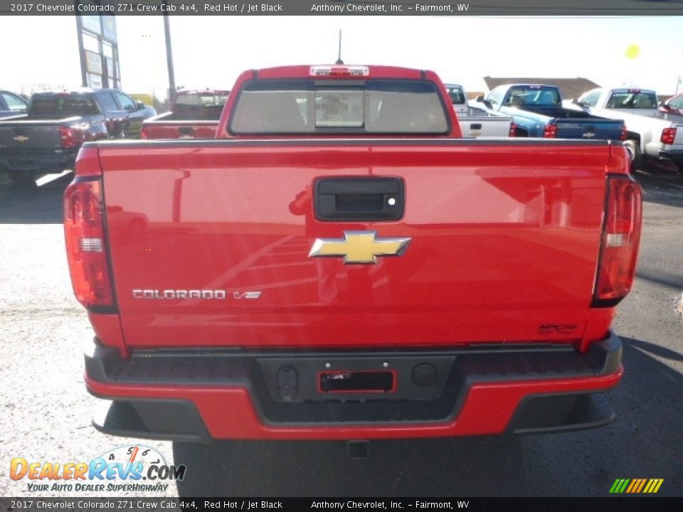 2017 Chevrolet Colorado Z71 Crew Cab 4x4 Red Hot / Jet Black Photo #7