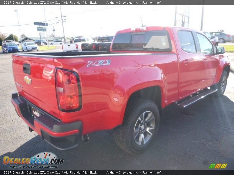 2017 Chevrolet Colorado Z71 Crew Cab 4x4 Red Hot / Jet Black Photo #8