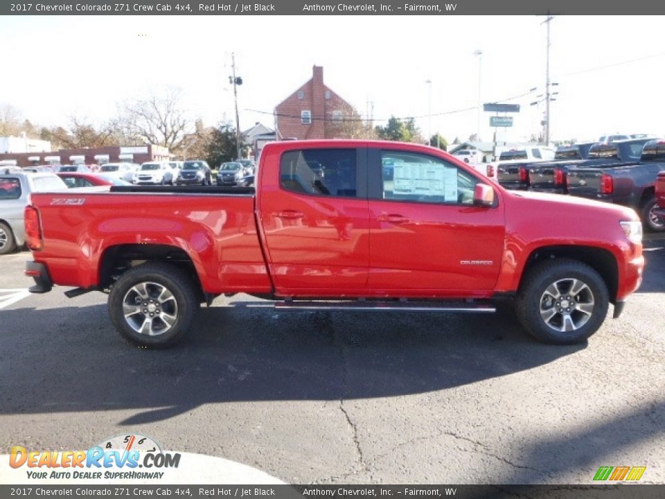 2017 Chevrolet Colorado Z71 Crew Cab 4x4 Red Hot / Jet Black Photo #9