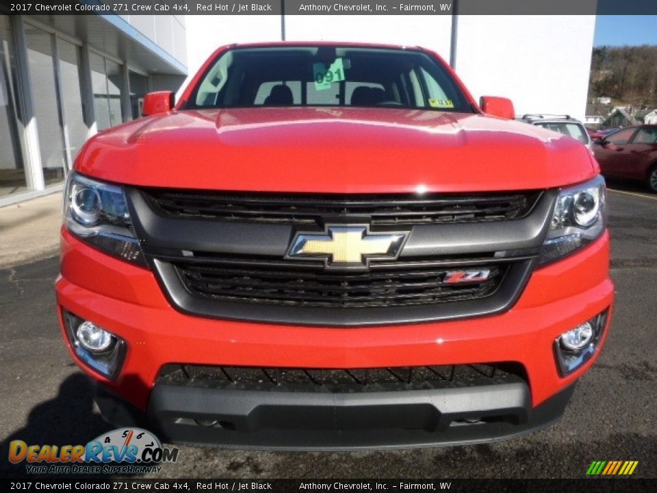 2017 Chevrolet Colorado Z71 Crew Cab 4x4 Red Hot / Jet Black Photo #12