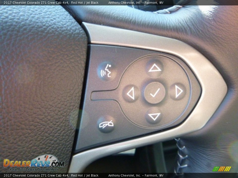 2017 Chevrolet Colorado Z71 Crew Cab 4x4 Red Hot / Jet Black Photo #19