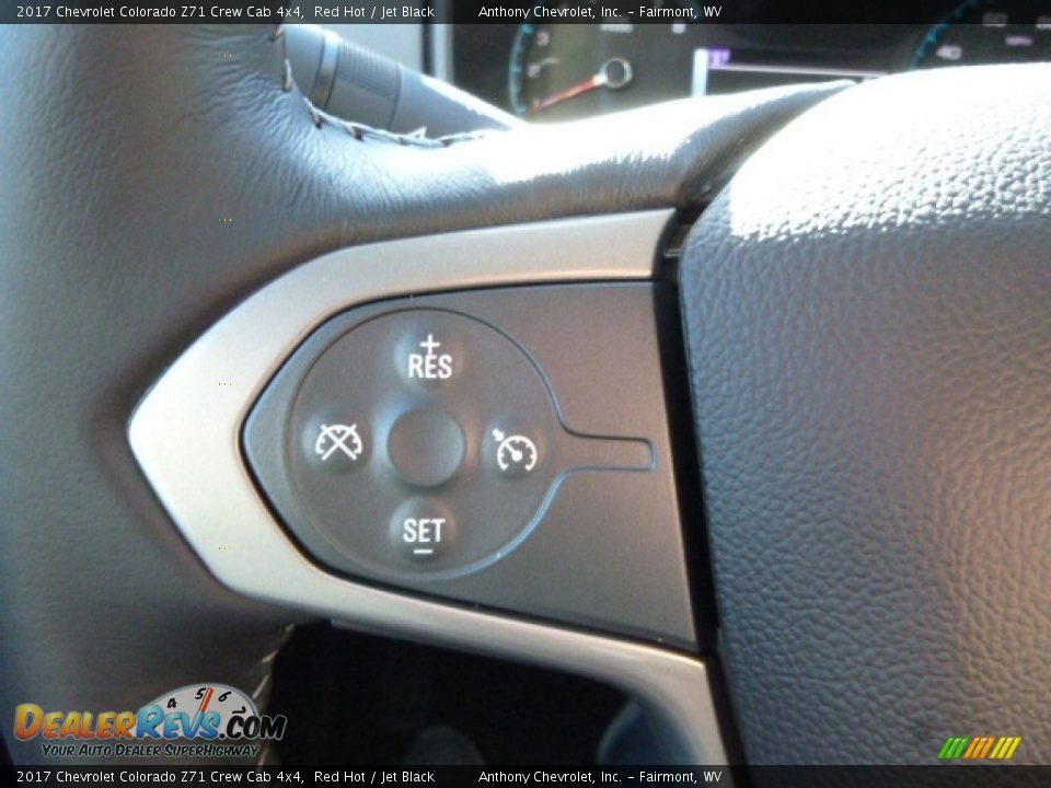 2017 Chevrolet Colorado Z71 Crew Cab 4x4 Red Hot / Jet Black Photo #20