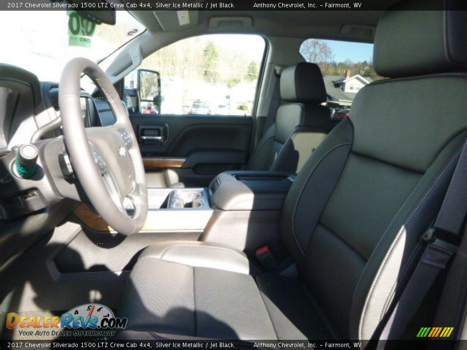 2017 Chevrolet Silverado 1500 LTZ Crew Cab 4x4 Silver Ice Metallic / Jet Black Photo #11