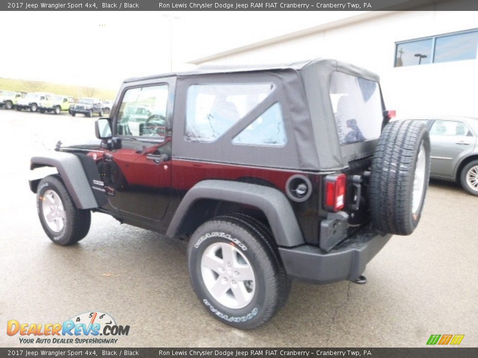 2017 Jeep Wrangler Sport 4x4 Black / Black Photo #3