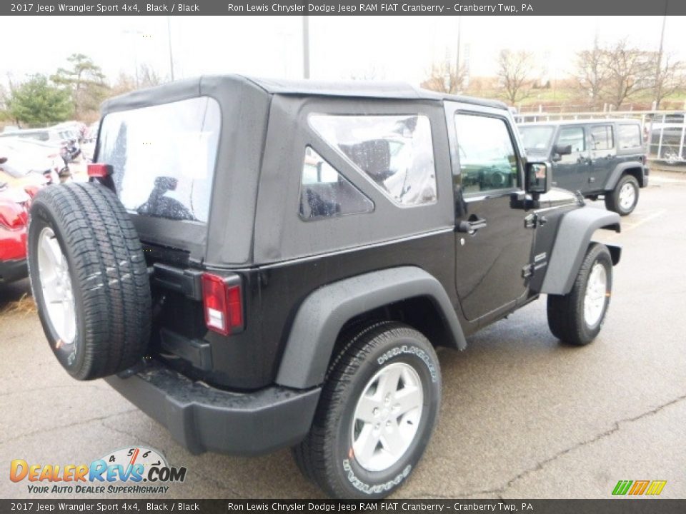 2017 Jeep Wrangler Sport 4x4 Black / Black Photo #5