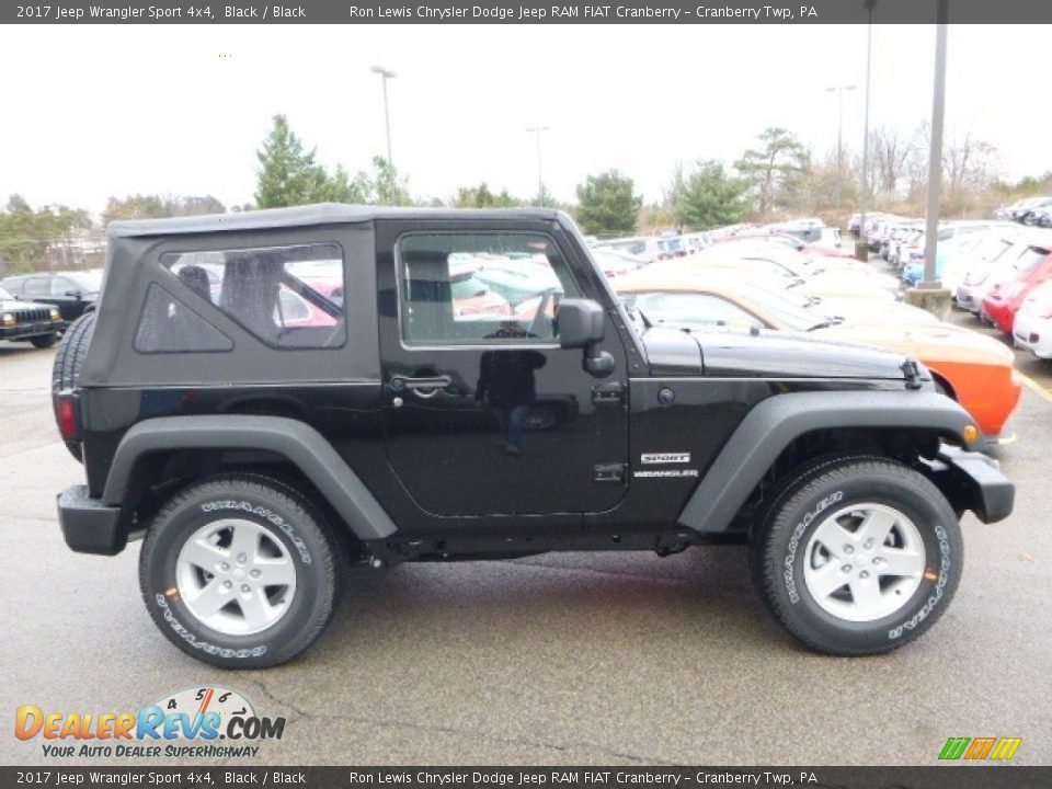 2017 Jeep Wrangler Sport 4x4 Black / Black Photo #6