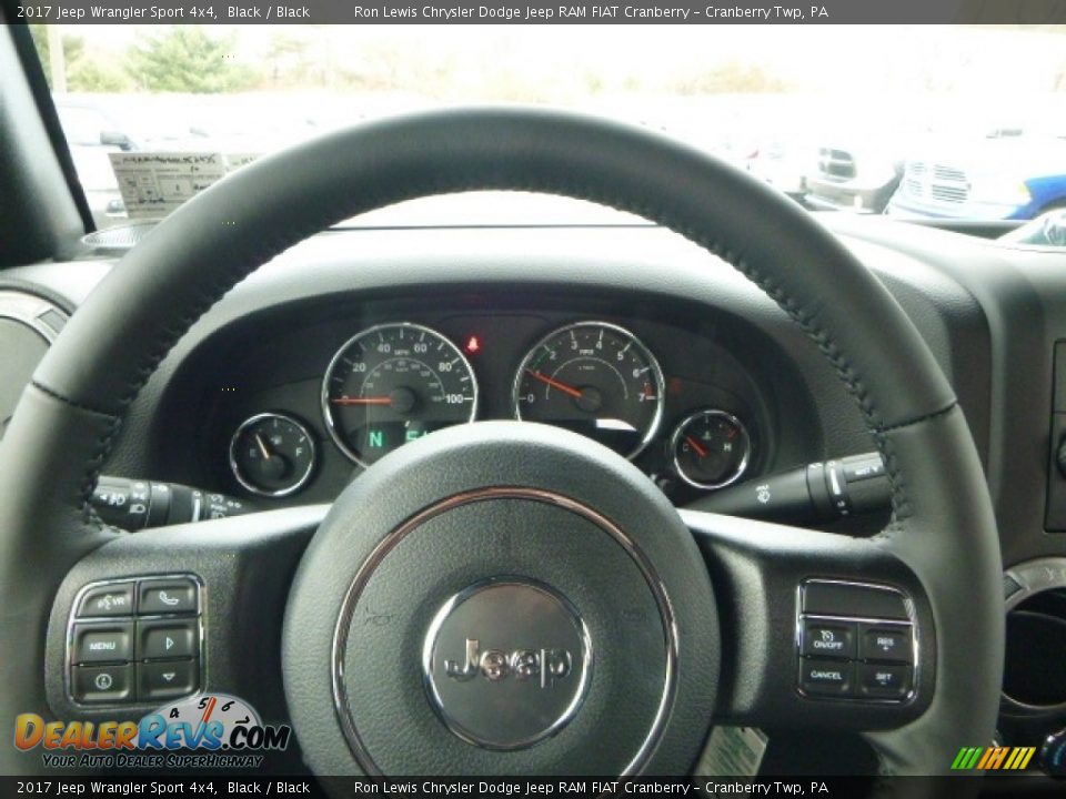 2017 Jeep Wrangler Sport 4x4 Black / Black Photo #8