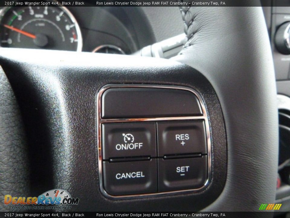 2017 Jeep Wrangler Sport 4x4 Black / Black Photo #9