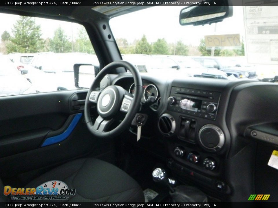 2017 Jeep Wrangler Sport 4x4 Black / Black Photo #13