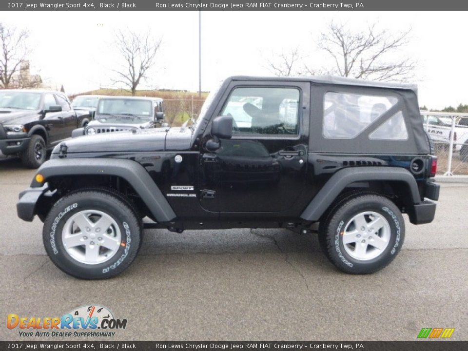 2017 Jeep Wrangler Sport 4x4 Black / Black Photo #15