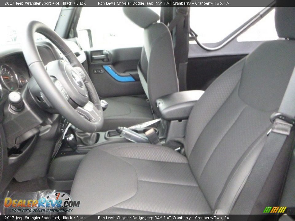 2017 Jeep Wrangler Sport 4x4 Black / Black Photo #16