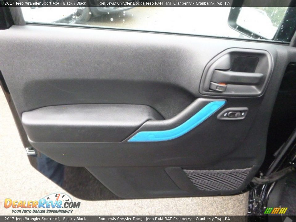 2017 Jeep Wrangler Sport 4x4 Black / Black Photo #17