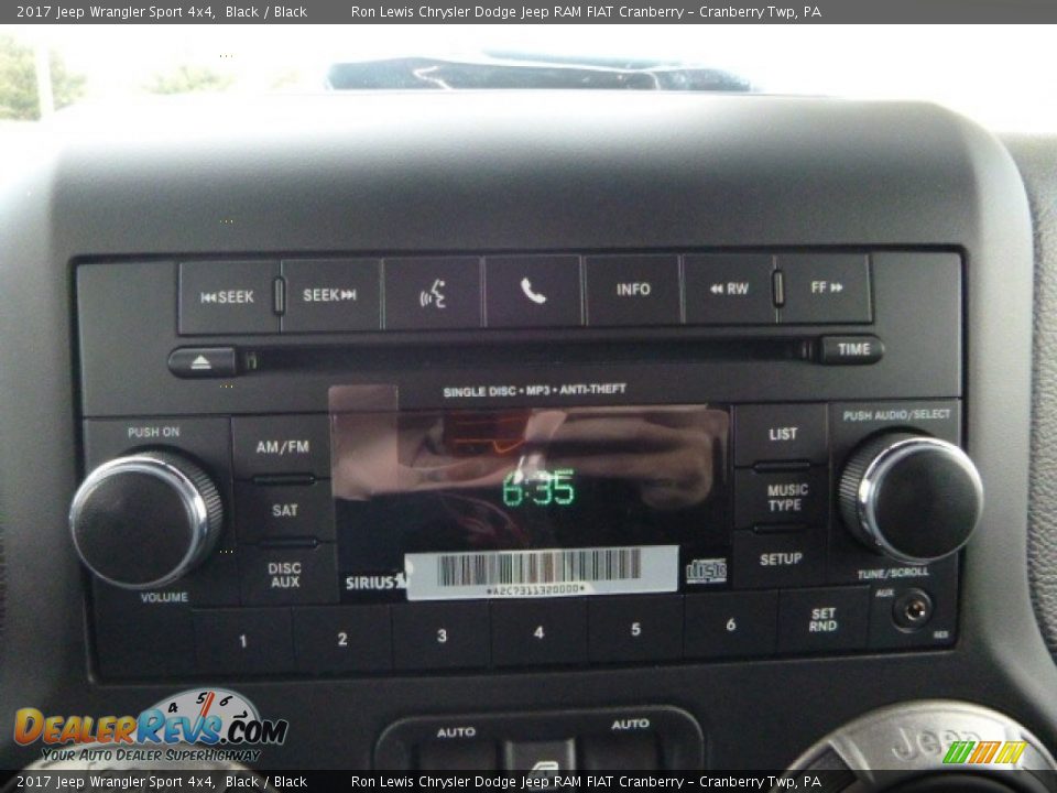 2017 Jeep Wrangler Sport 4x4 Black / Black Photo #19