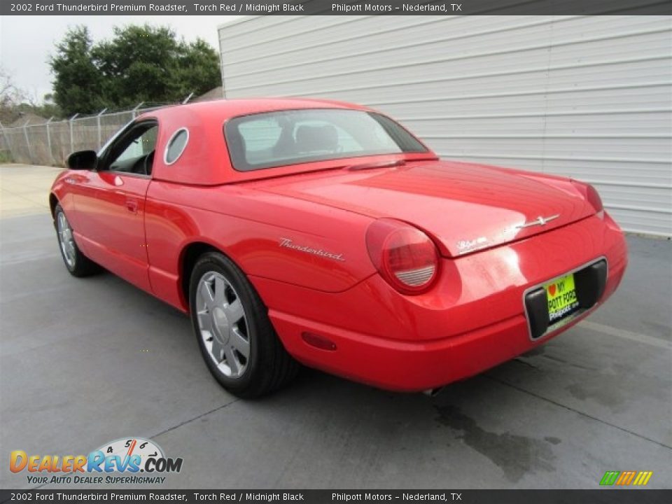 2002 Ford Thunderbird Premium Roadster Torch Red / Midnight Black Photo #9