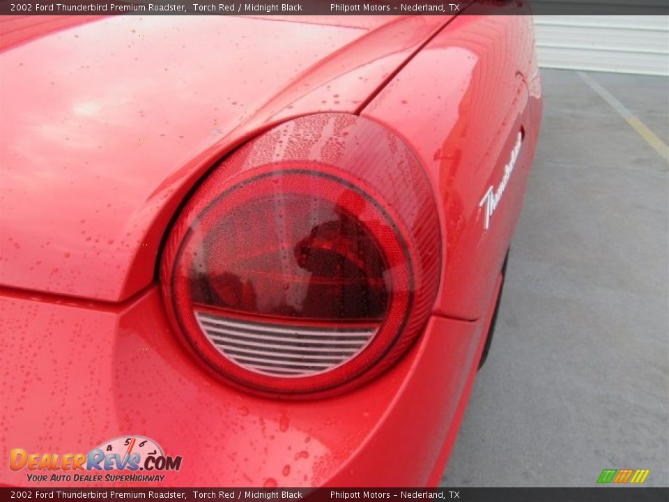 2002 Ford Thunderbird Premium Roadster Torch Red / Midnight Black Photo #35