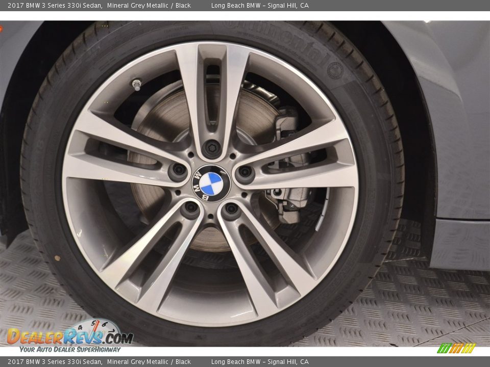 2017 BMW 3 Series 330i Sedan Mineral Grey Metallic / Black Photo #6