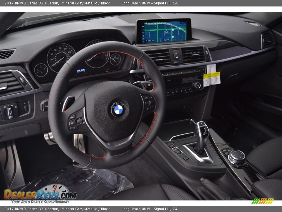 2017 BMW 3 Series 330i Sedan Mineral Grey Metallic / Black Photo #7