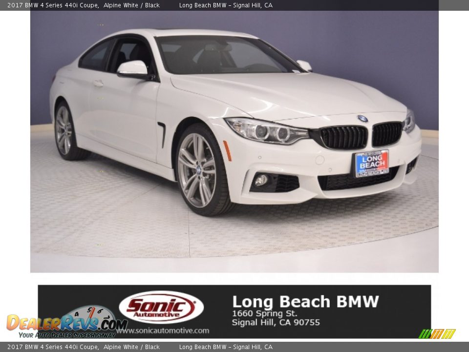 2017 BMW 4 Series 440i Coupe Alpine White / Black Photo #1