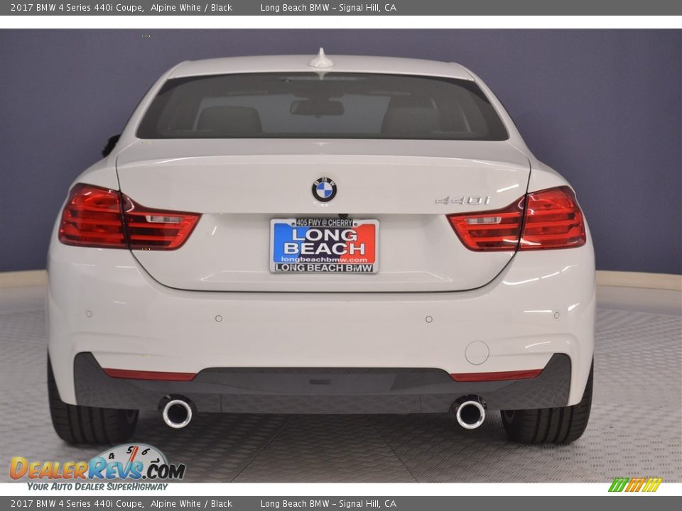 2017 BMW 4 Series 440i Coupe Alpine White / Black Photo #5
