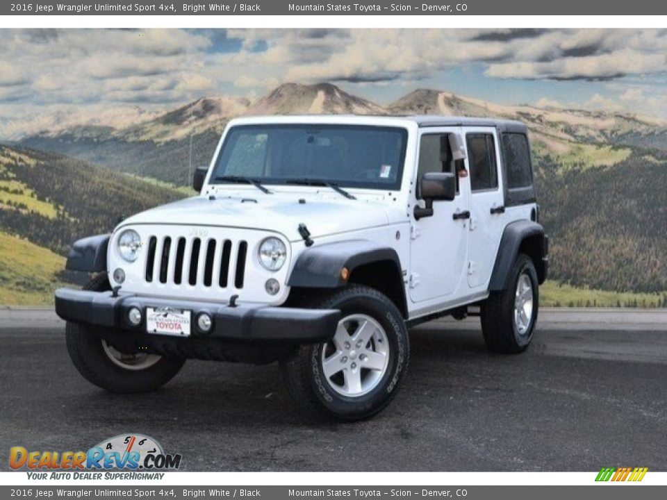 2016 Jeep Wrangler Unlimited Sport 4x4 Bright White / Black Photo #5