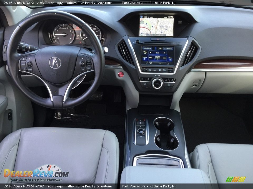 2016 Acura MDX SH-AWD Technology Fathom Blue Pearl / Graystone Photo #15
