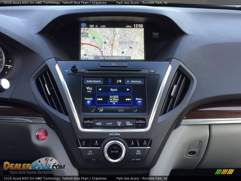 2016 Acura MDX SH-AWD Technology Fathom Blue Pearl / Graystone Photo #16