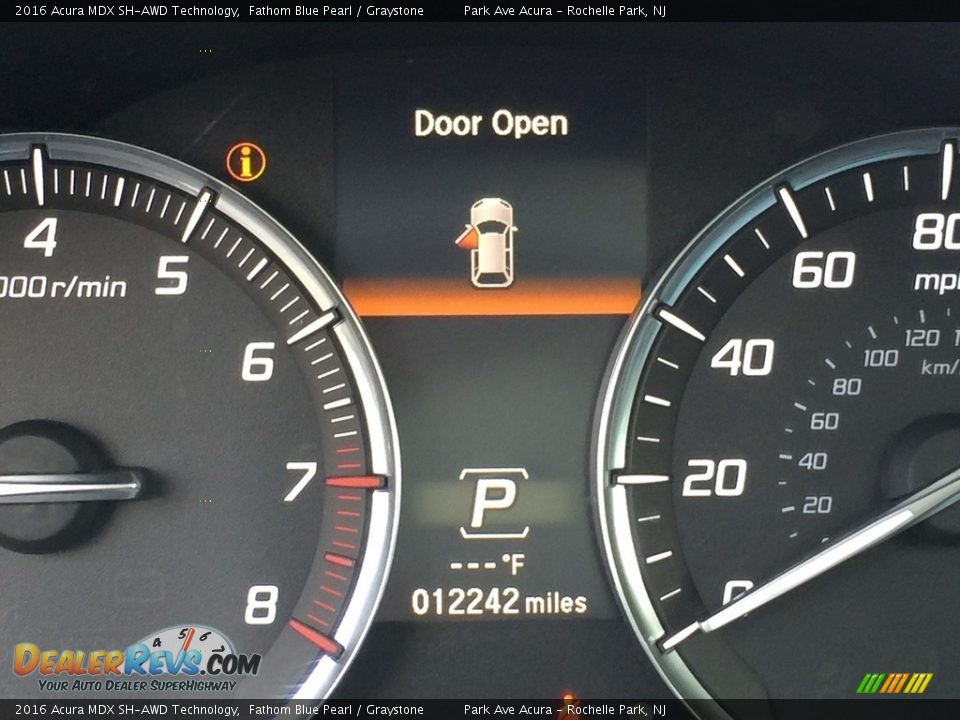 2016 Acura MDX SH-AWD Technology Fathom Blue Pearl / Graystone Photo #19