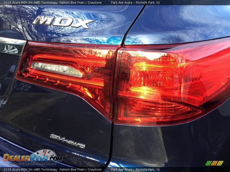 2016 Acura MDX SH-AWD Technology Fathom Blue Pearl / Graystone Photo #21