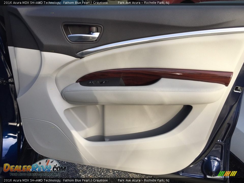 2016 Acura MDX SH-AWD Technology Fathom Blue Pearl / Graystone Photo #22