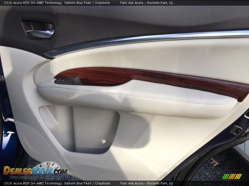 2016 Acura MDX SH-AWD Technology Fathom Blue Pearl / Graystone Photo #24