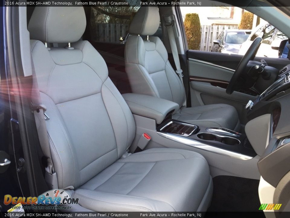 2016 Acura MDX SH-AWD Technology Fathom Blue Pearl / Graystone Photo #27