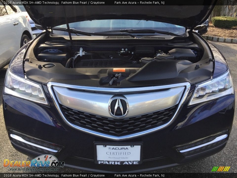 2016 Acura MDX SH-AWD Technology Fathom Blue Pearl / Graystone Photo #29