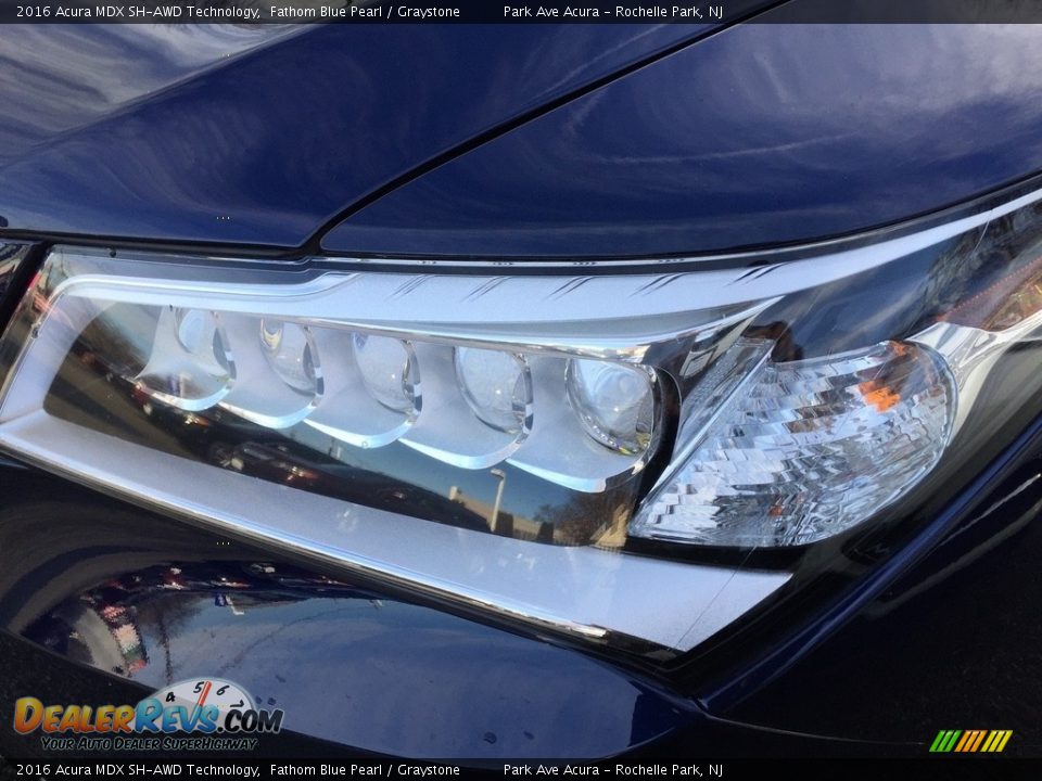 2016 Acura MDX SH-AWD Technology Fathom Blue Pearl / Graystone Photo #30