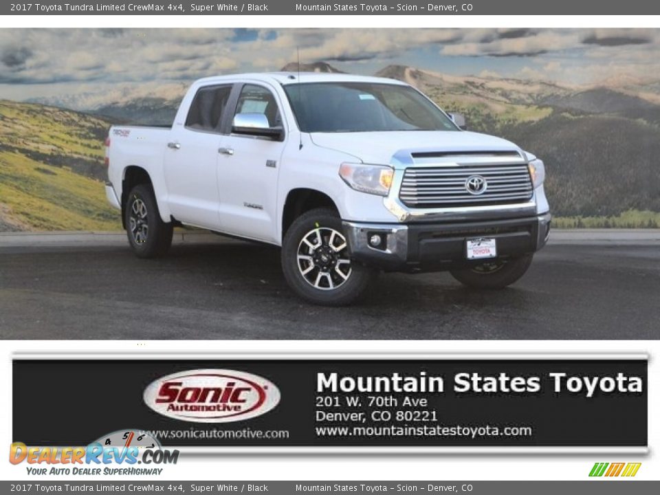 2017 Toyota Tundra Limited CrewMax 4x4 Super White / Black Photo #1
