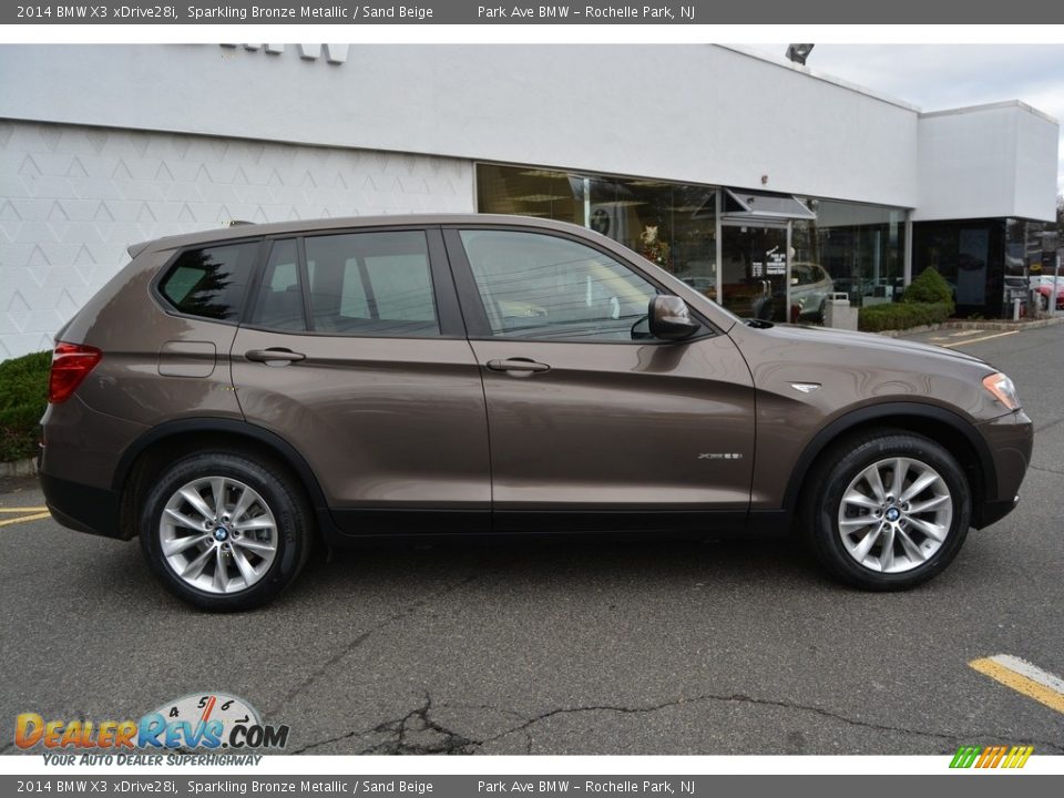 2014 BMW X3 xDrive28i Sparkling Bronze Metallic / Sand Beige Photo #2