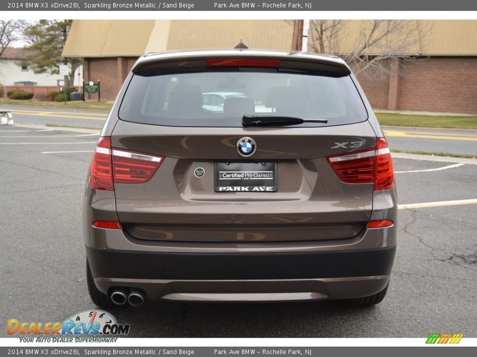 2014 BMW X3 xDrive28i Sparkling Bronze Metallic / Sand Beige Photo #4
