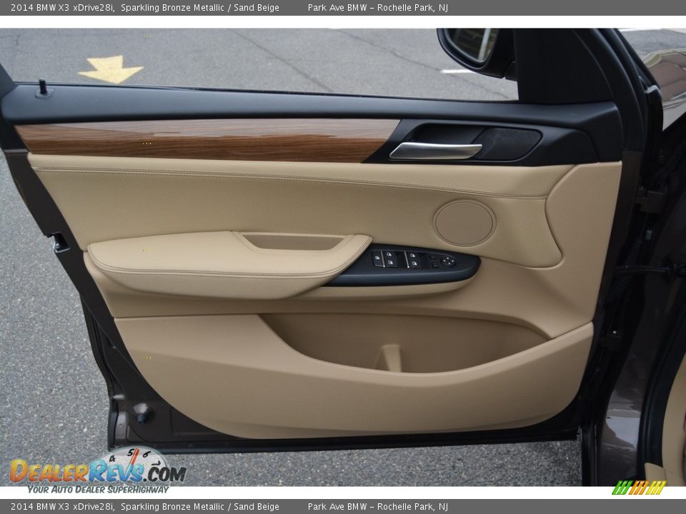 2014 BMW X3 xDrive28i Sparkling Bronze Metallic / Sand Beige Photo #8