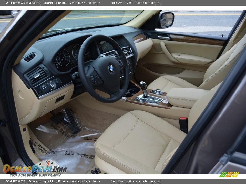 2014 BMW X3 xDrive28i Sparkling Bronze Metallic / Sand Beige Photo #10