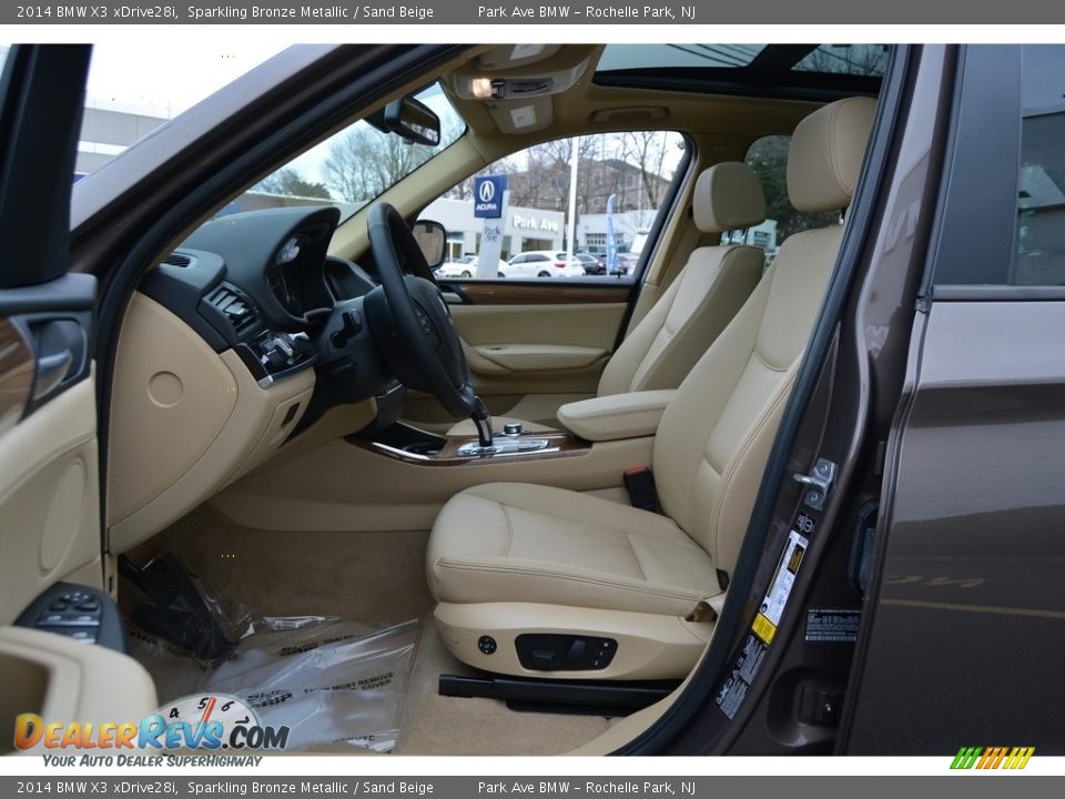 2014 BMW X3 xDrive28i Sparkling Bronze Metallic / Sand Beige Photo #11