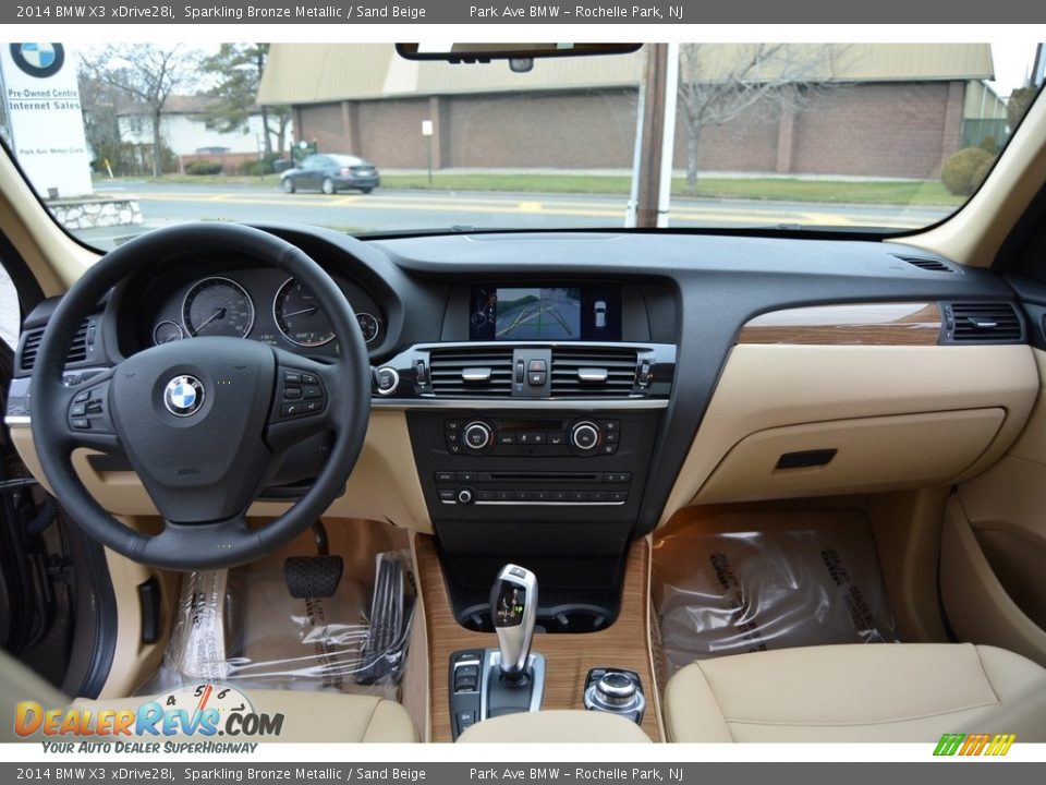 2014 BMW X3 xDrive28i Sparkling Bronze Metallic / Sand Beige Photo #15