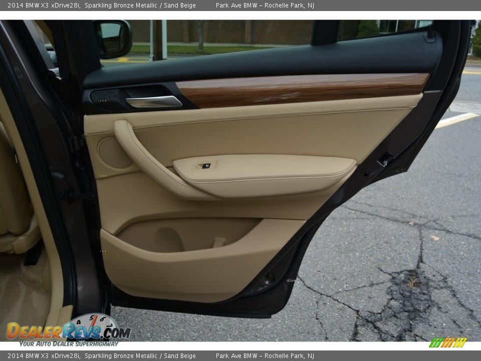 2014 BMW X3 xDrive28i Sparkling Bronze Metallic / Sand Beige Photo #24